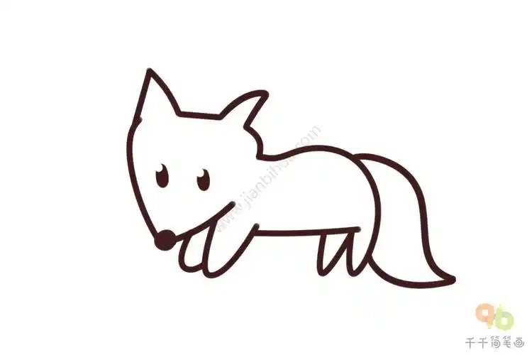 fox边学边画狐狸,幼儿启蒙英语,宝宝英文认知,儿童学英语简笔画,动物