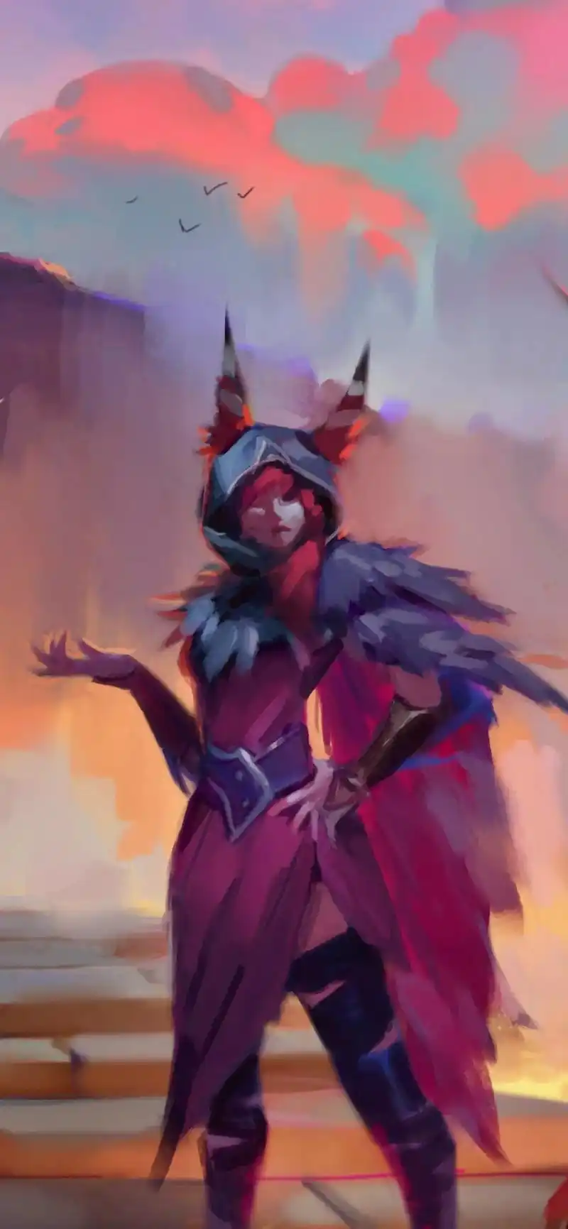 送你一张壁纸 #霞洛 #浪漫至死不渝 - 抖音