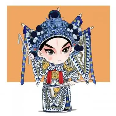 高清可爱q版京剧头像图片_动漫头像_头像屋