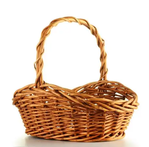 白底竹篮竹筐篮子木篮子