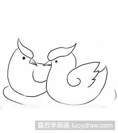 怎么画鸳鸯
