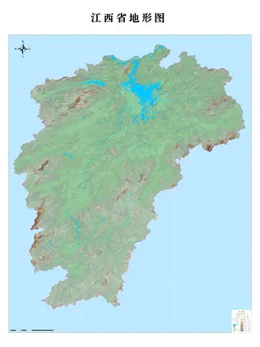 江西省地形图