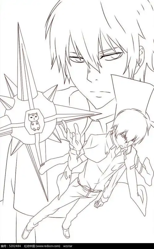 家庭教师云雀恭弥头像和全身图及动物指环小卷手绘图