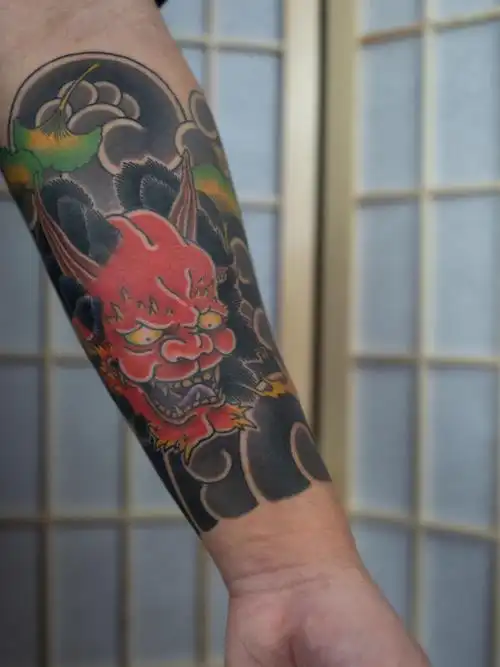 酒吞童子_纹身图案手稿图片_雕叁寿的纹身作品集