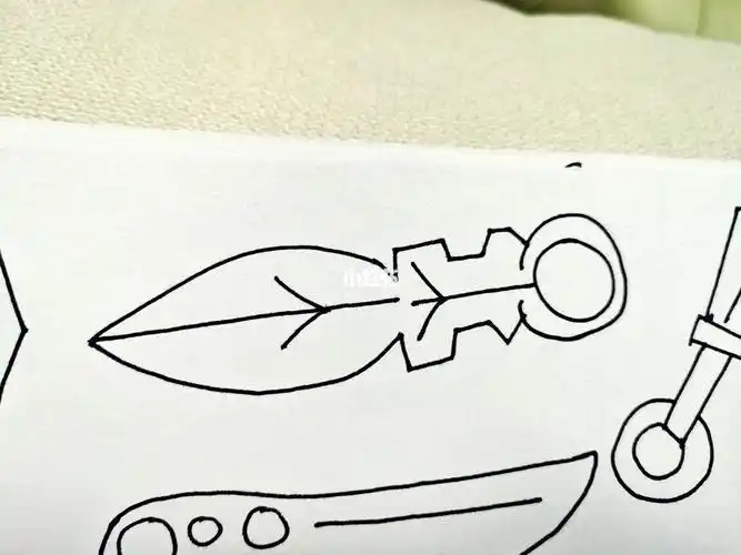 儿童简笔画飞镖