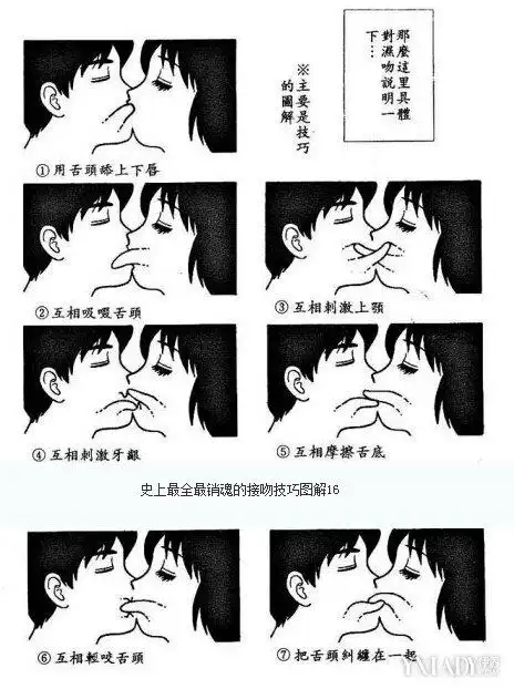 【图】接吻技巧图解一看就懂 菜鸟看了也变舌吻高手
