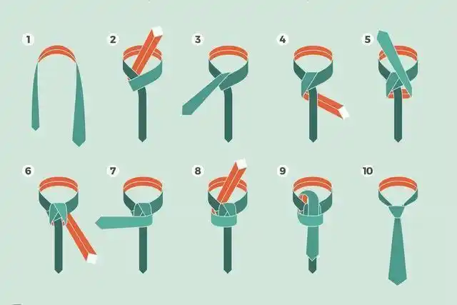 新郎领带打法图解 我敢说这么打结婚当天肯定很提高品味!