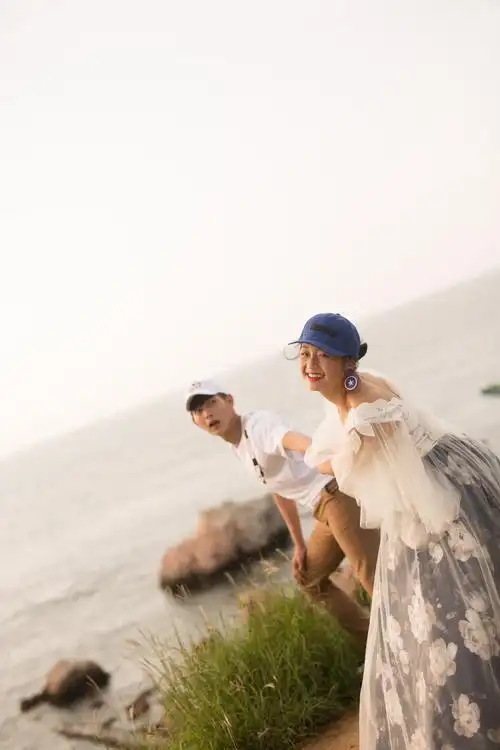 修片~黄昏旅拍情侣照片~附动图