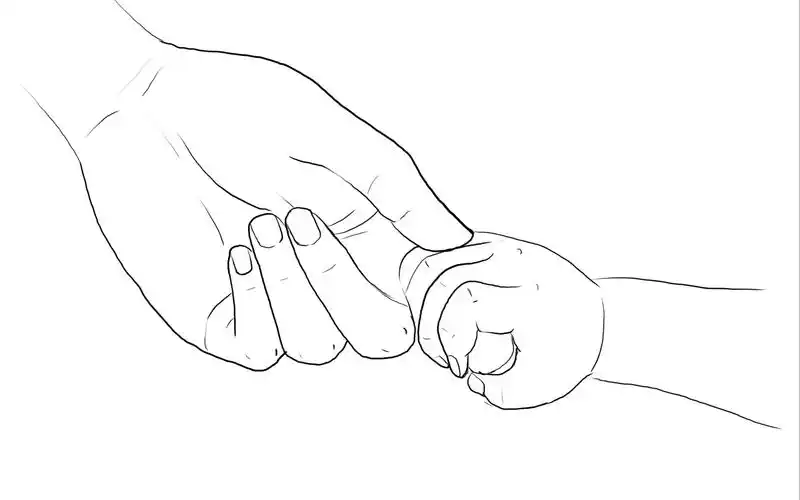 大手牵小手绘画教程来咯