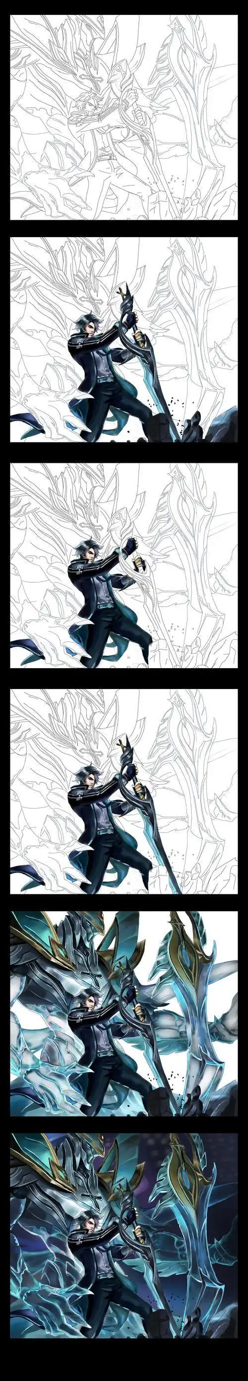 凯爹曙光守护者简笔画