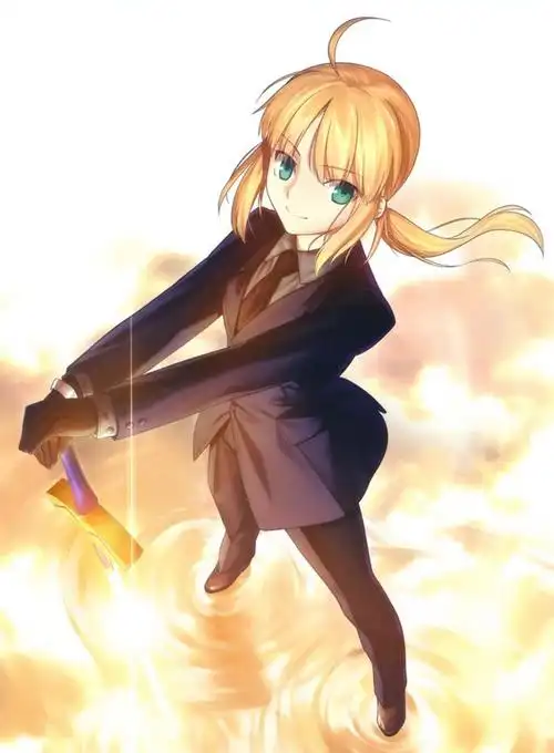 请问谁有以下这件衣服上的saber的高清原图,用来diy的