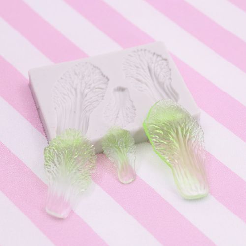 超轻粘土树脂粘土迷你白菜百财硅胶模具蔬菜硅胶模具立体白菜模具