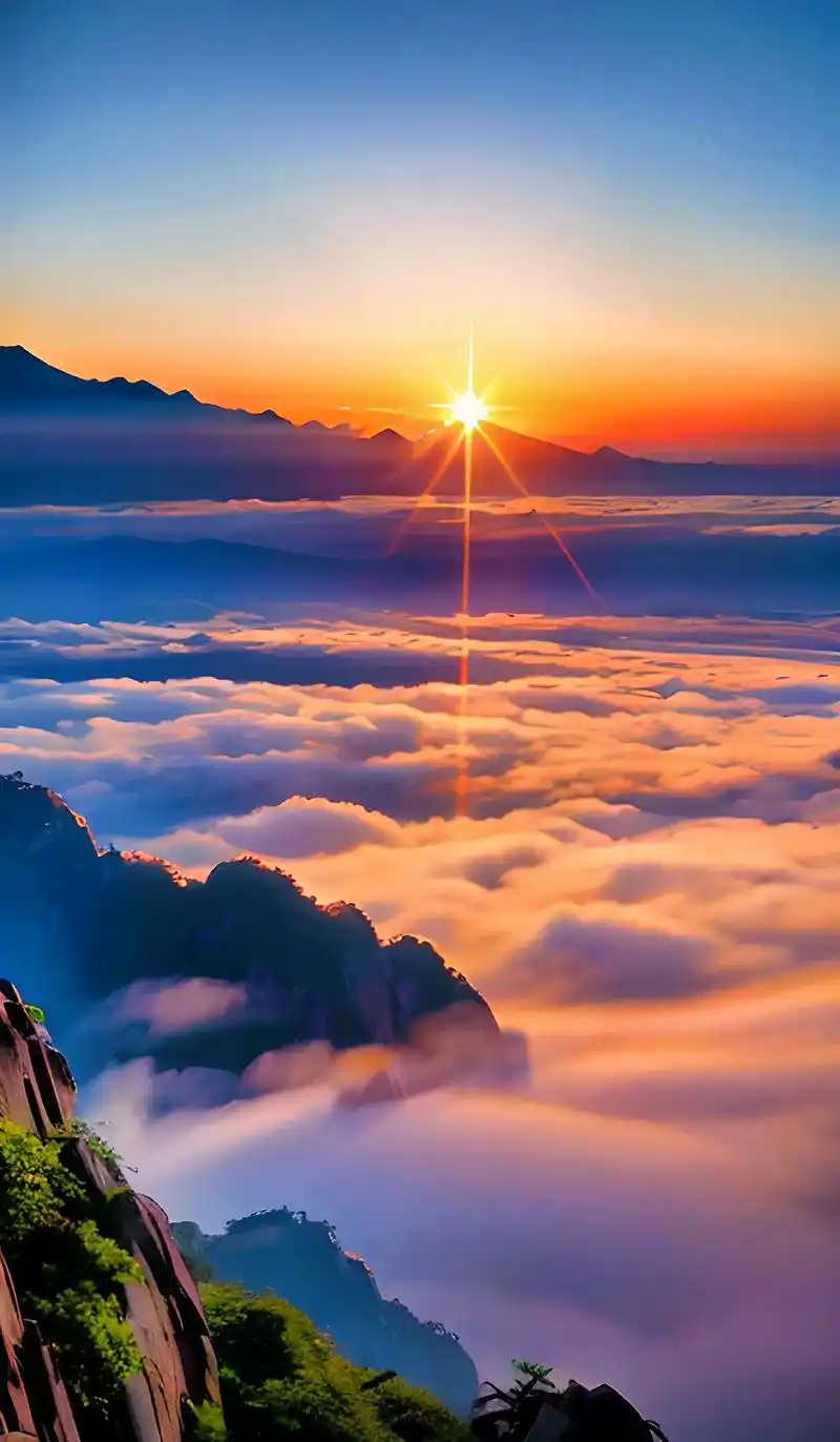 黄山云海.美丽的风景可以治愈一切, 图文虽短喜欢就好 调色分 - 抖音