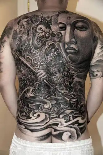 孙悟空纹身 24款大满背的齐天大圣纹身图案作品(11/24)