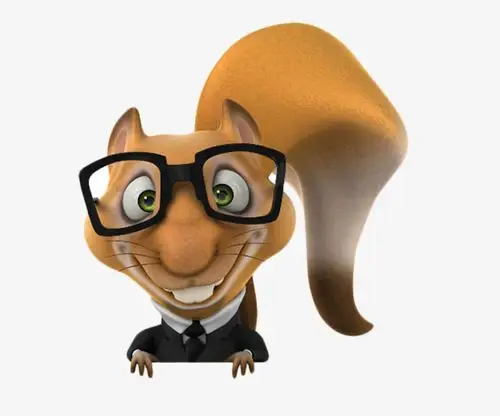 戴眼镜的松鼠素材图片