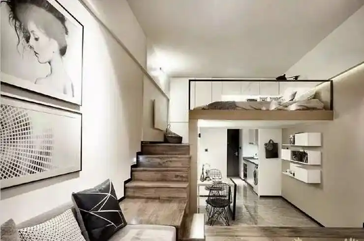 35平米小复式 层高仅有3.5米 装修效果超赞!