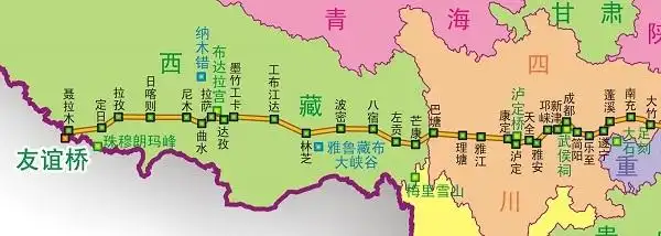 318国道全程线路图