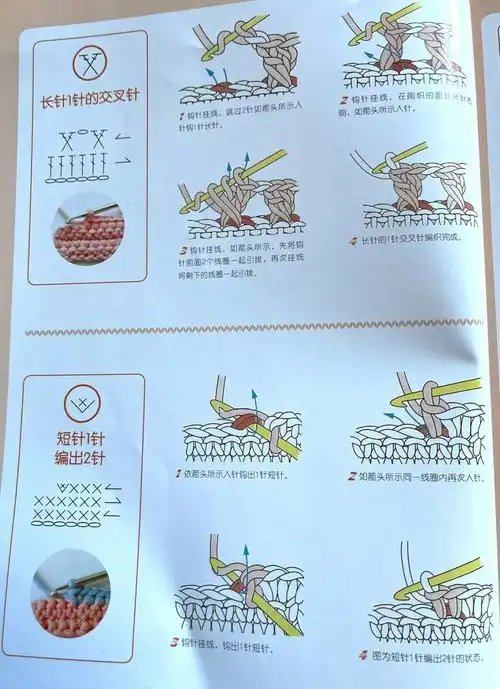 钩针基础针法图示下