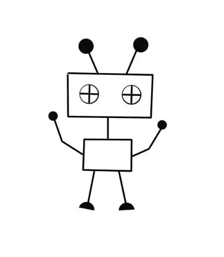 怎么画机器人的简笔画