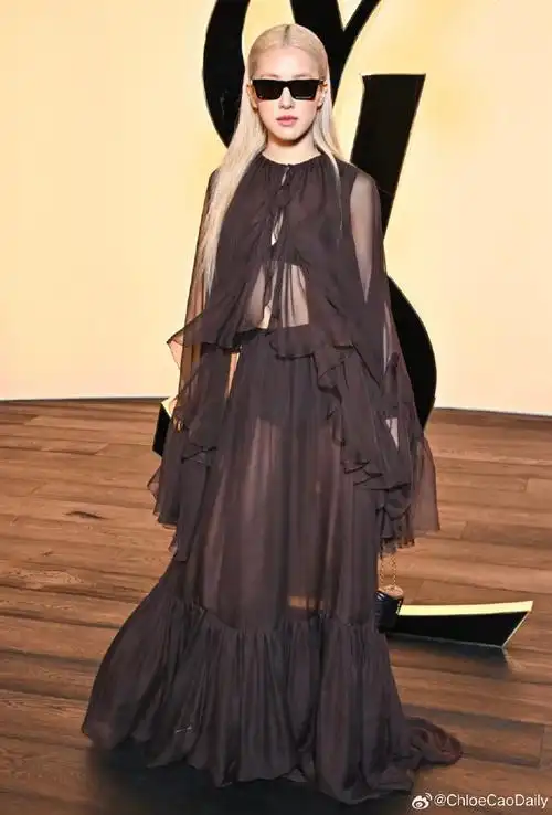 ysl秀场##巴黎时装周##圣罗兰2024冬季女士时装秀