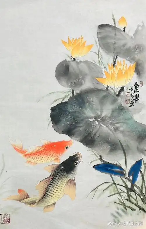 朱贵成老师工笔锦鲤作品欣赏[玫瑰][玫瑰][玫瑰][玫瑰][玫瑰][玫瑰]