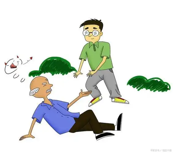 一位姑娘踩了我一脚,我就用手挤了下她,想提醒她注意,结果她按着肚子