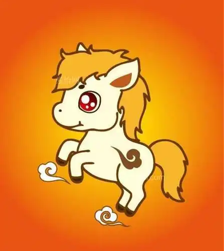 卡通马图片