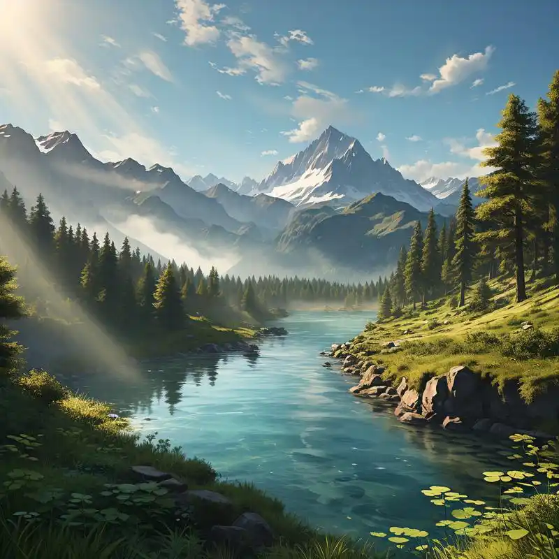 聚财旺运微信头像92|山水之间,好运连连78