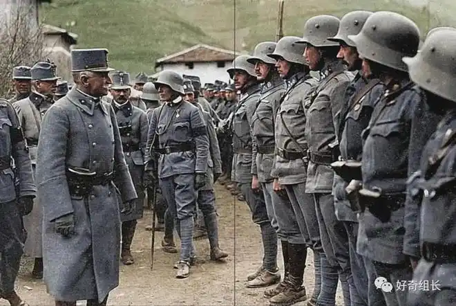 一战德军上色老照片,普鲁士风格军装很帅
