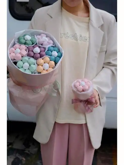 可可爱爱的棒棒糖花束