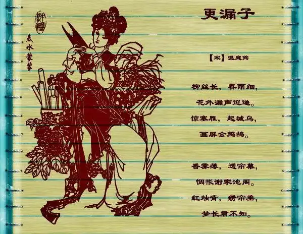 温庭筠《更漏子》"柳丝长,春雨细,花外漏声迢递."全词翻译赏析