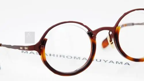 masahiromaruyama丸山正宏0053日本手工纯钛眼镜架不规则设计眼镜架