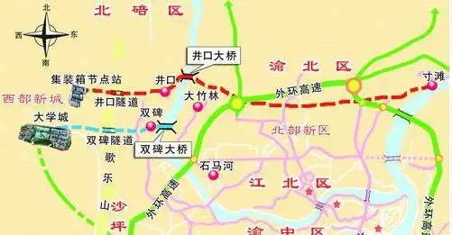 得到市交通局的回复是:大竹林大桥是渝蓉高速进城通道项目的控制性工