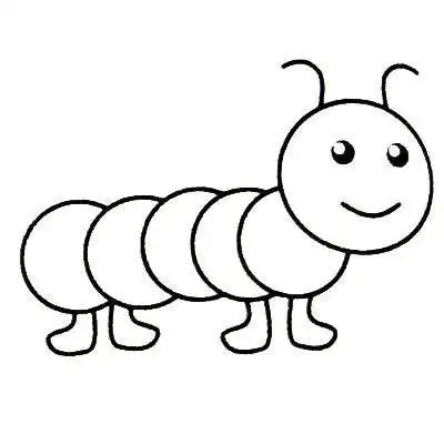 简笔画画一只七星瓢虫放它去棉花地里抓虫子昆虫简笔画带颜色儿童画