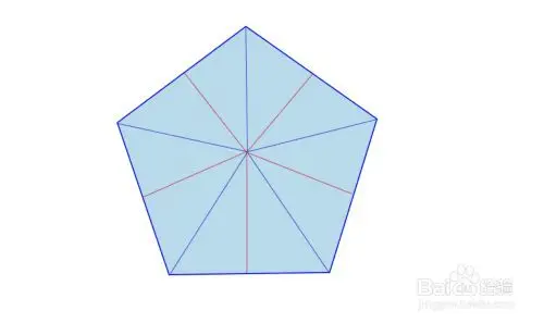 五边形怎么平均分成5份10份15份