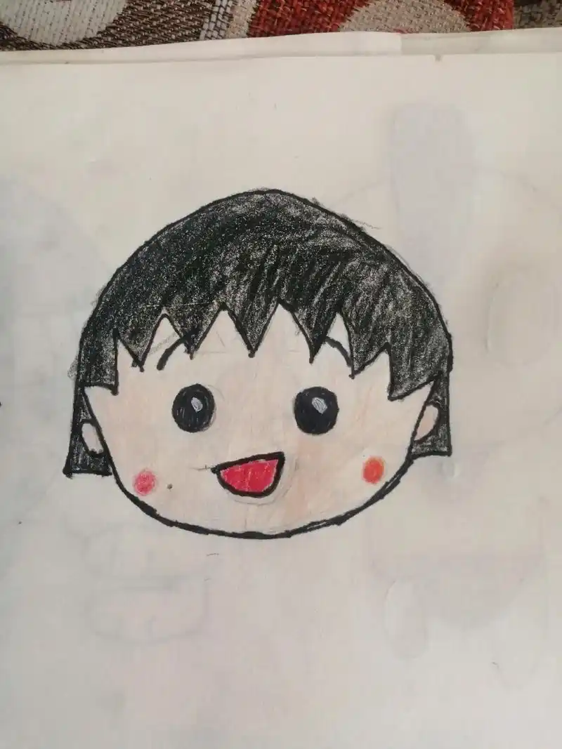 爱画画的小朋友 #动漫人物绘画 #自学画画 #画画使我快乐 - 兑趑