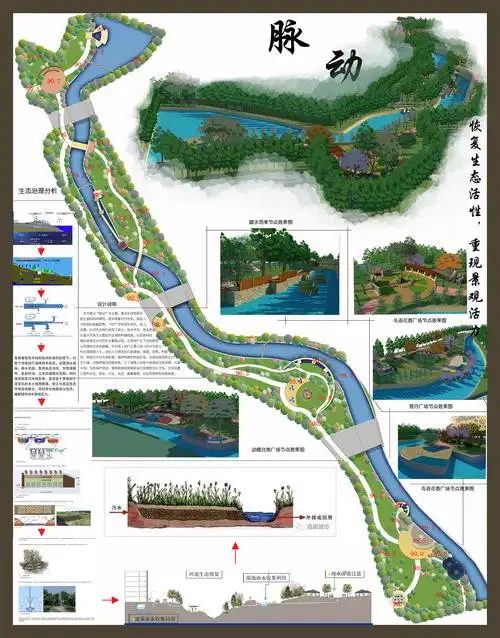 深圳市大梅沙生态河道设计|空间|景观设计|李铃莎_原创作品-站酷zcool