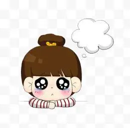 委屈卡通手绘萌妹子