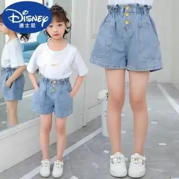 【狂暑季】迪士尼官方同款儿童短裤女外穿女童中裤小女孩裤子中大童