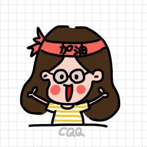 小女孩加油简笔画