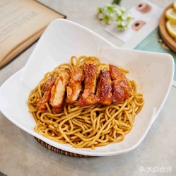 奥尔良鸡腿扒车仔面