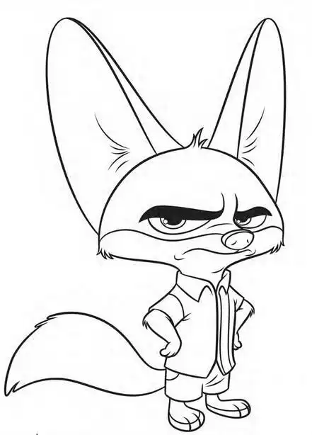 疯狂动物园里面的人物简笔画