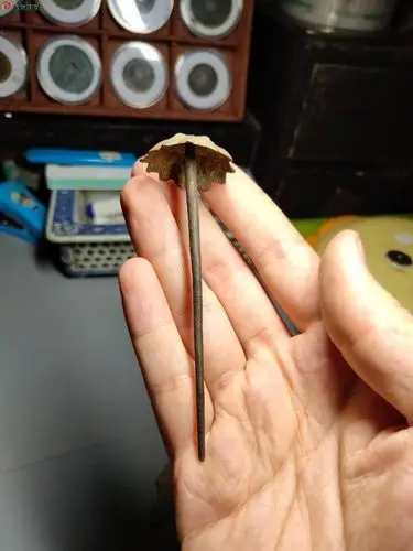 宋代刻花八卦发簪