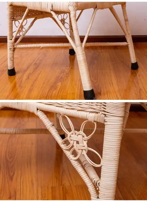 升级款老式手工编织藤椅汉中徐德中纯手工天然真藤条编织单人藤椅家用