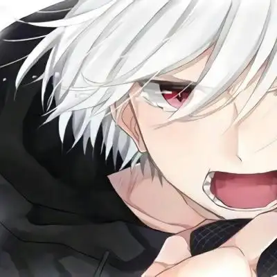 三季 白发赤瞳手绘男头_卡通动漫头像_我要个性网