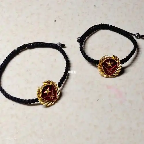 帮朋友编的一对领花手链90#领花手链