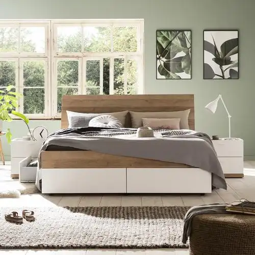 康铂萨意大利进口家具床头柜南欧床边桌小柜子简约现代卧室收纳储物柜