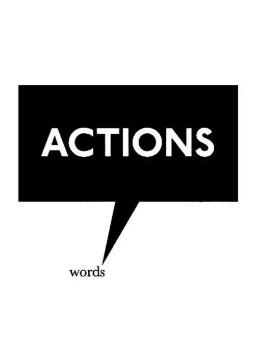 words actions