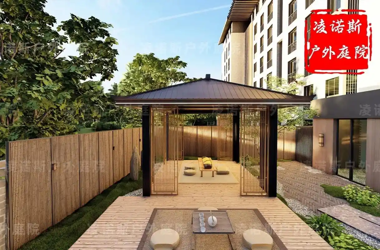 古建庭院铝合金凉亭.