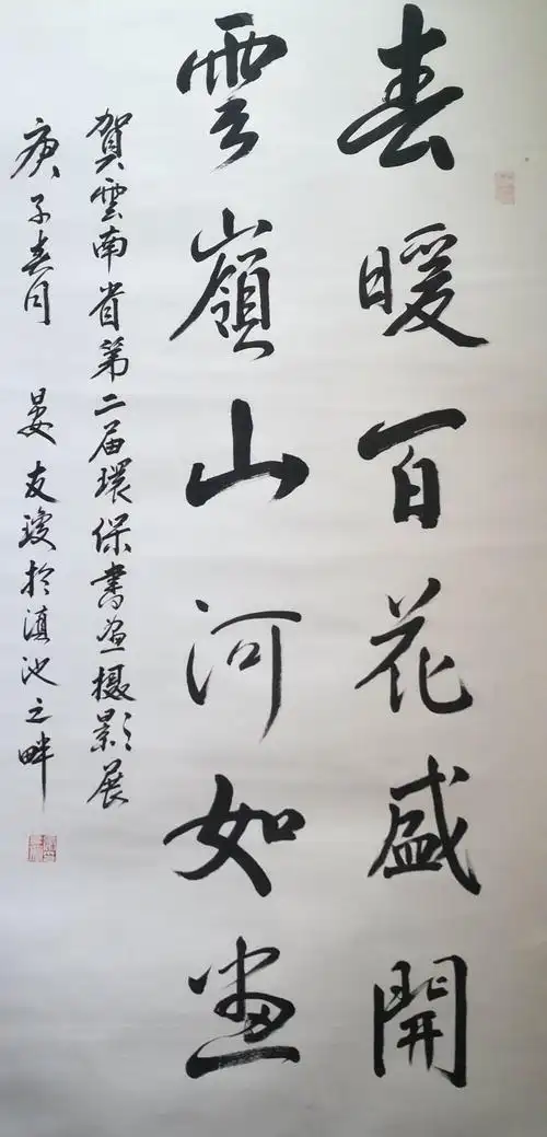 云南省第二届生态环境书画摄影展书法掠影(之一)